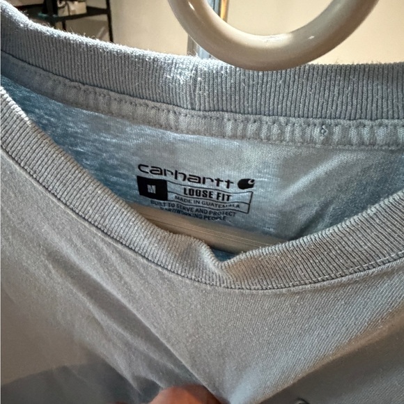 Carhartt Men's Gray Short Sleeve Pocket Tee - Picture 3 of 3